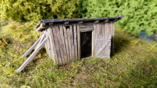 Ruined shed 1:87 (kit)