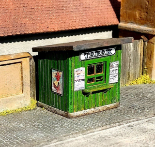Wooden kiosk (H0 kit)